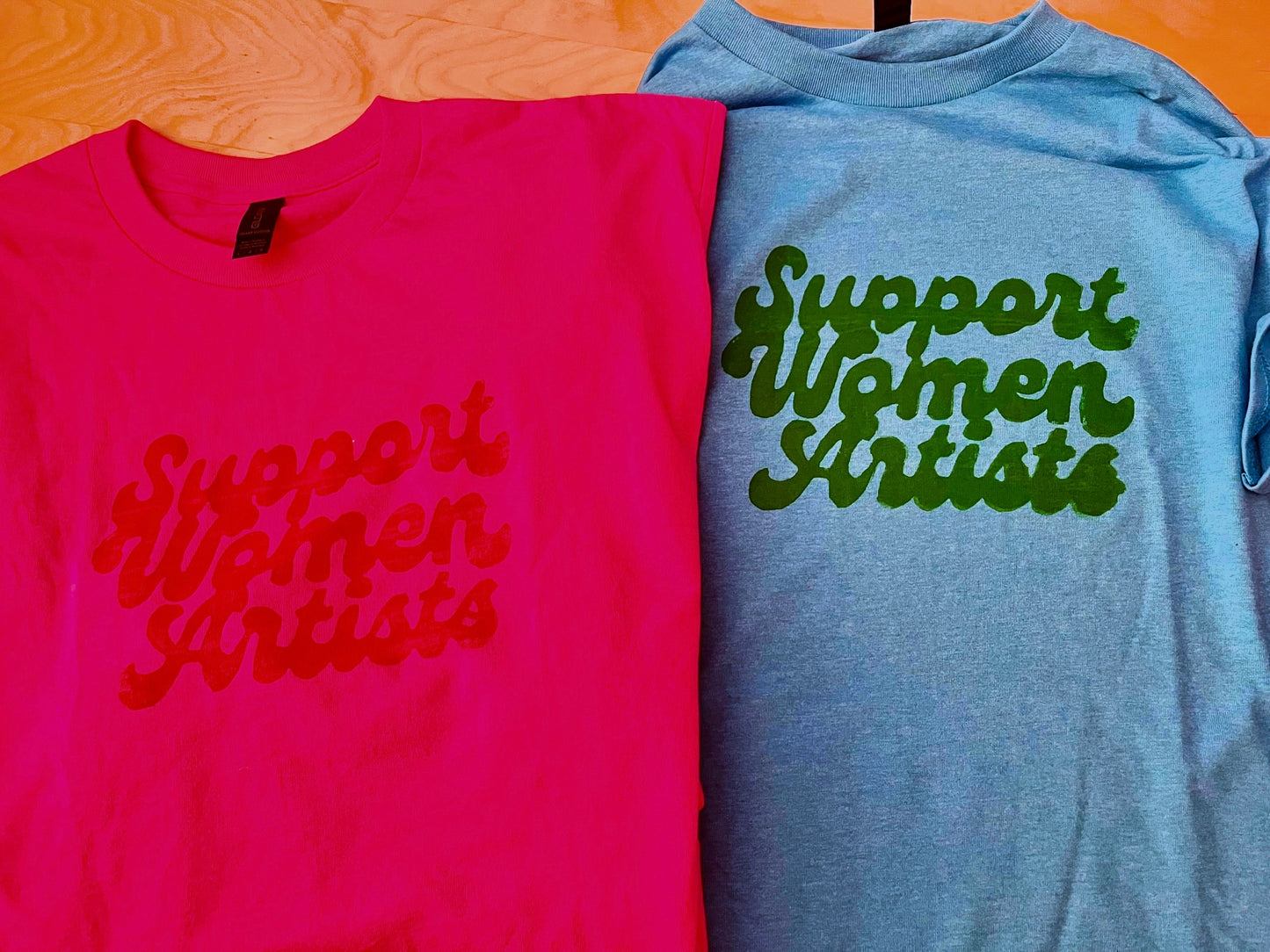 "Support Women Artists" Kids Short Sleeve T-Shirt