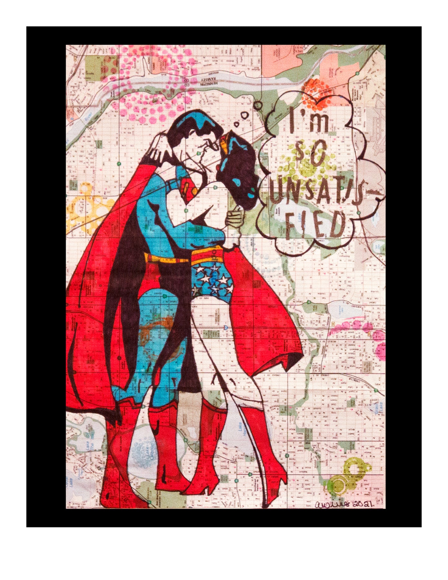 "Unsatisfied" Mid-Century Modern-Inspired Limited Edition Fine Art Print