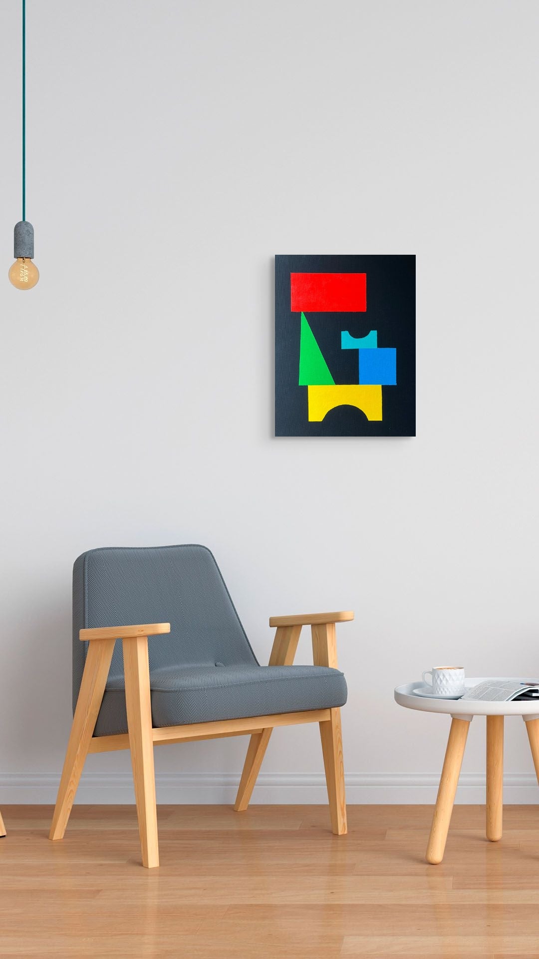 "Basic II" acrylic painting