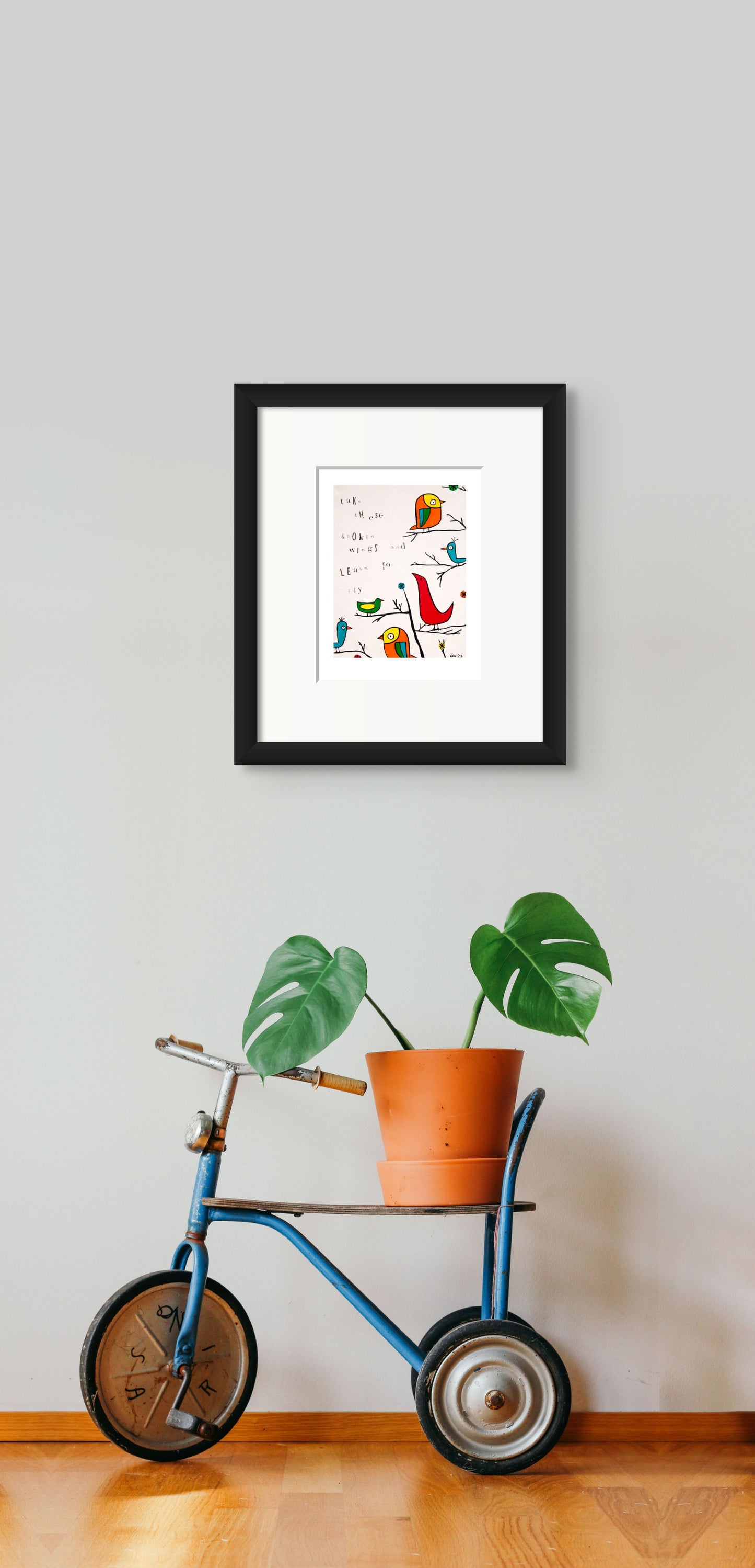 "Take These Broken Wings and Learn to Fly" 8.5" x 11" Limited Edition Fine Art Print
