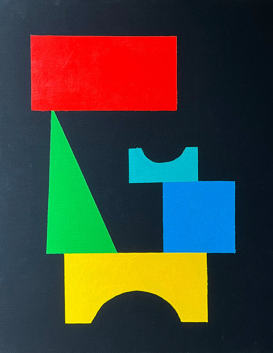 "Basic II" acrylic painting