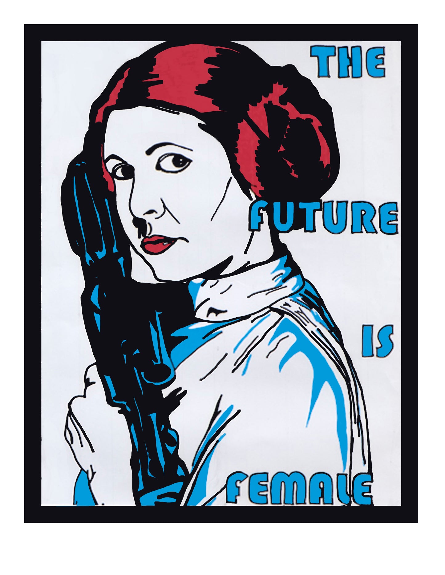 Princess Leia Women's March 2017 Poster Fine Art Print