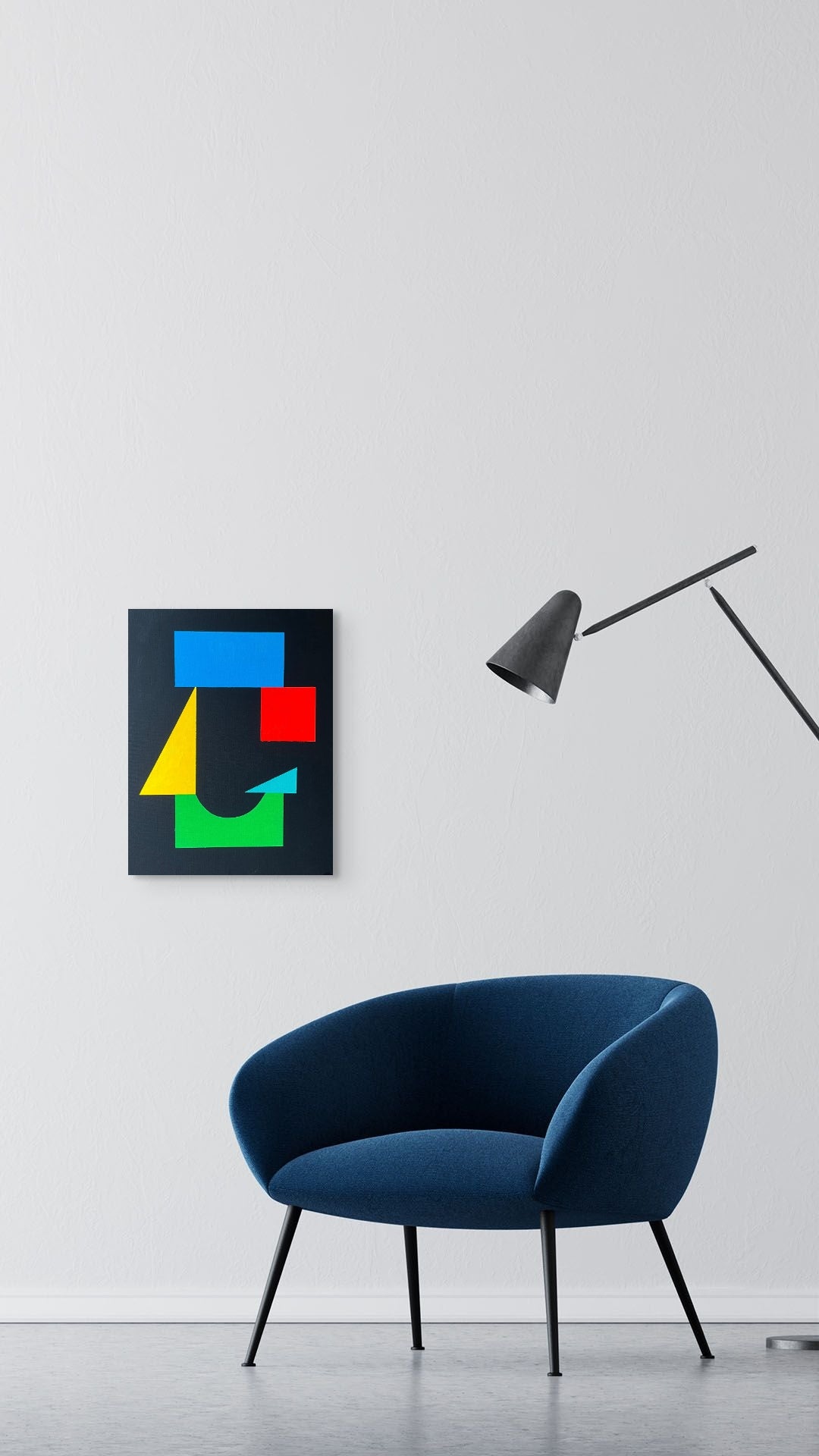 "Basic I" acrylic painting